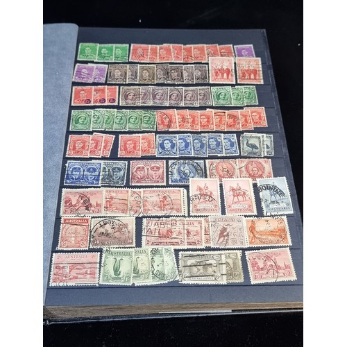 143 - A fabulous stamp album filled with 19th and 20th century global examples many in mint condition.