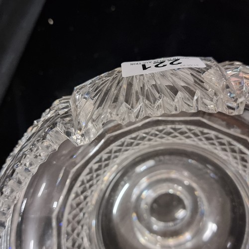 221 - Star Lot: A fabulous Waterford Crystal Prestige footed centrepiece bowl from the Heritage Collection... 