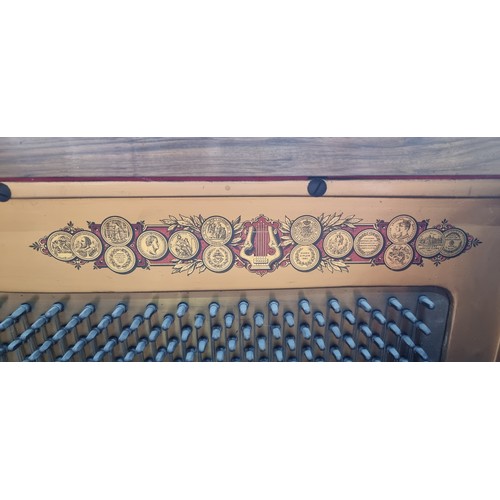 442 - Star Lot: The most spectacular antique upright piano made by Eduard Sponnagel. Constructed in fine m... 