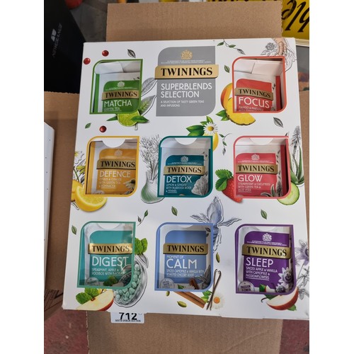 712 - A large collection of 46 individual box sets from Twinings containing the Classic Tea selection (exp... 