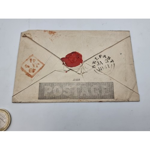 515 - A truly beautiful Great Britain courier envelope of circa 1840, this stunning example is the 2d Mulr... 