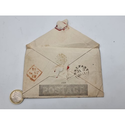 515 - A truly beautiful Great Britain courier envelope of circa 1840, this stunning example is the 2d Mulr... 