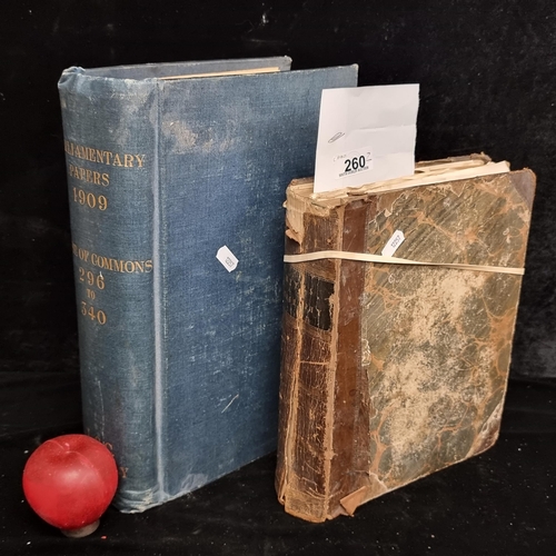 260 - Two antique very heavy hardback books. Comprising of an 1833 copy of 