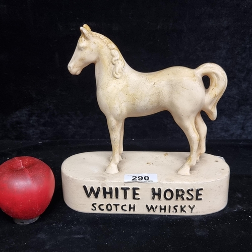 290 - A rare early original collectible figure branded 'White Horse Scotch Whiskey' depicting a horse.