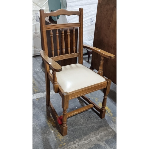 659 - A well constructed country kitchen style occasional chair by New Plan Furniture England. Model BD48T... 