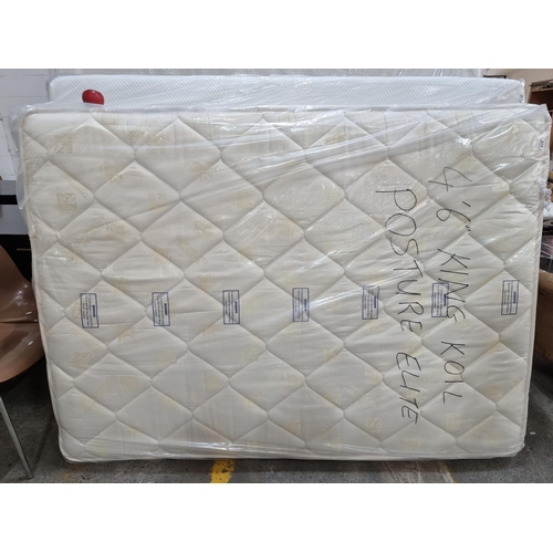 674 - Star lot : A brand new double mattress by King Koil in the posture elite series. Containing an open ... 