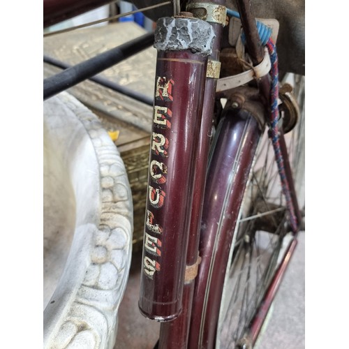 703 - Star Lot : A magnificent vintage Irish-made Hercules bicycle full-sized gents bicycle. With enameled... 