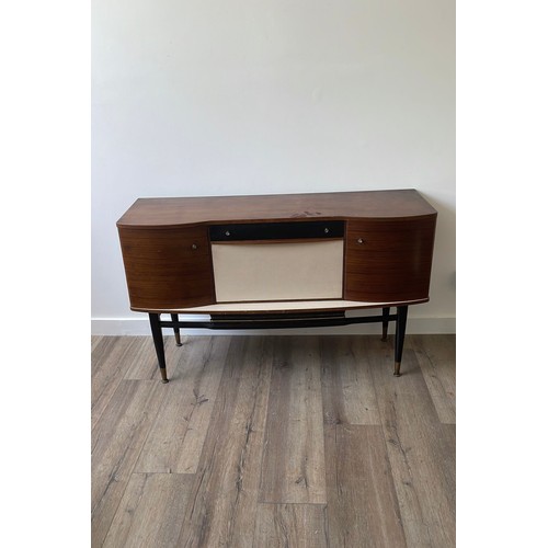 630 - Star Lot - An original vintage Mid-Century Tola wood Cocktail sideboard. This handsome drinks cabine... 