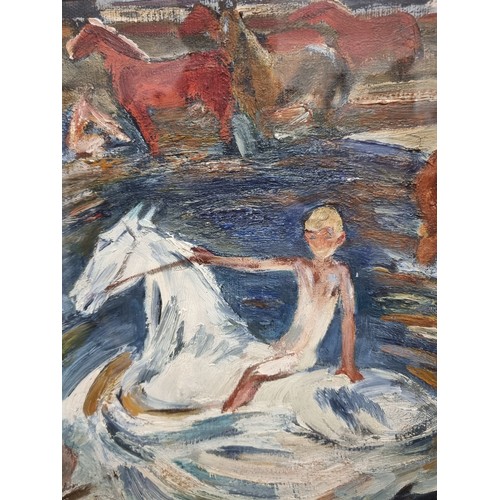 116 - Star Lot: A stunning original oil on canvas painting by the Russian artist, Victor Alexandrovich Oti... 