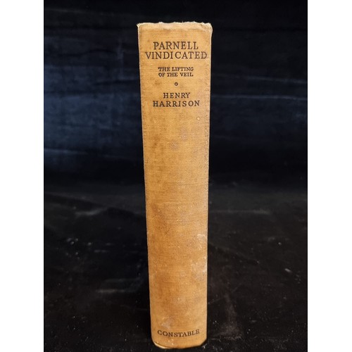 155 - A hardback book titled ''Parnell Vindicated : The Lifting of the Veil'' by Henry Harrison and publis... 