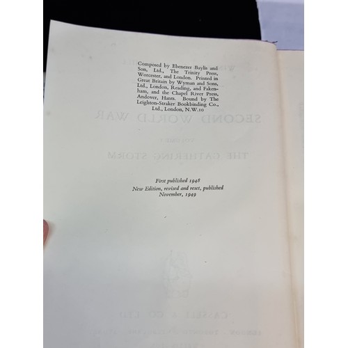 163 - Four hardback volumes of Winston Churchill's ''The Second World War'' including volumes I-IV includi... 