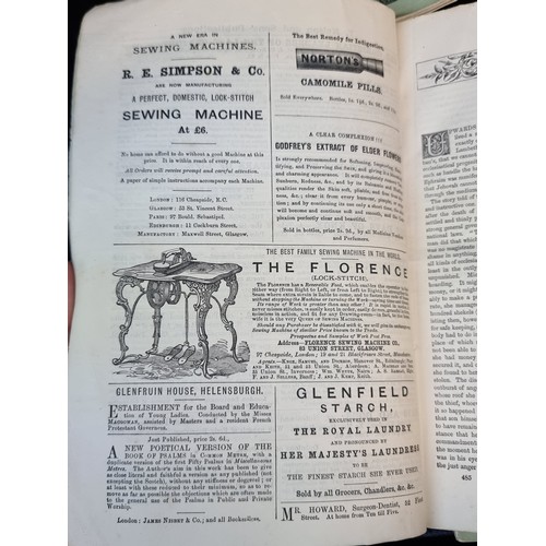 180 - Three antique volumes of the publication titled ''The Family Treasury of Sunday Reading'' dated to 1... 