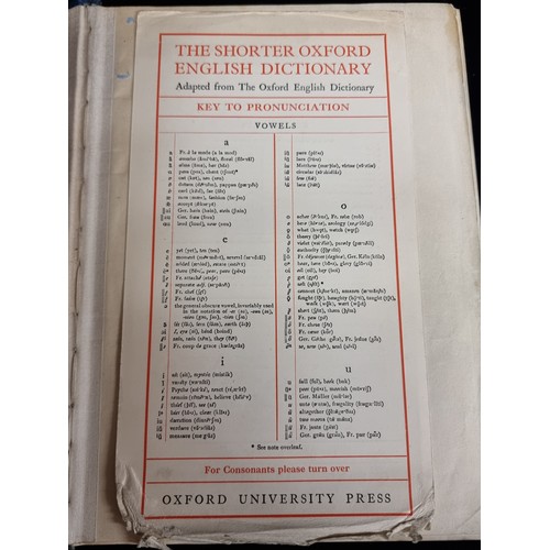 200 - Vol.1 and Vol. II of the Second Edition of the Shorter Oxford Dictionary, published in 1939. Bound i... 