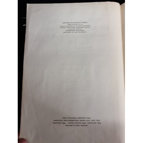 200 - Vol.1 and Vol. II of the Second Edition of the Shorter Oxford Dictionary, published in 1939. Bound i... 