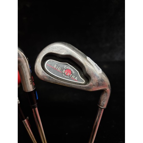 271 - Three brand new 7 irons  from various brands including Taylor Made and Callaway Big Bertha with a Wi... 