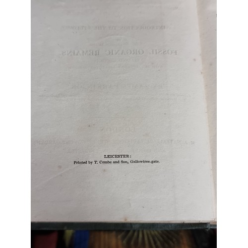 305 - A fabulous antique hardback book titled 'An Introduction to The Study of Fossil Organic Remains' by ... 