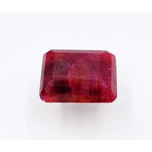 425 - A large stunning certified Red opaque Ruby stone of 33.5 carats. Comes with a highly detailed certif... 