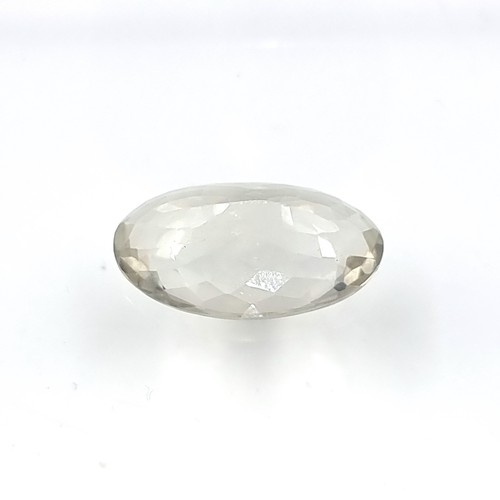 436 - A fabulous natural certified oval cut Green Praseolite stone, of 18.88 carats. Comes with a detailed... 