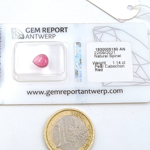 438 - A  natural Ruby stones, comprising of a 2.45 carat example. Together with a red Spinel 1.14 carat ex... 