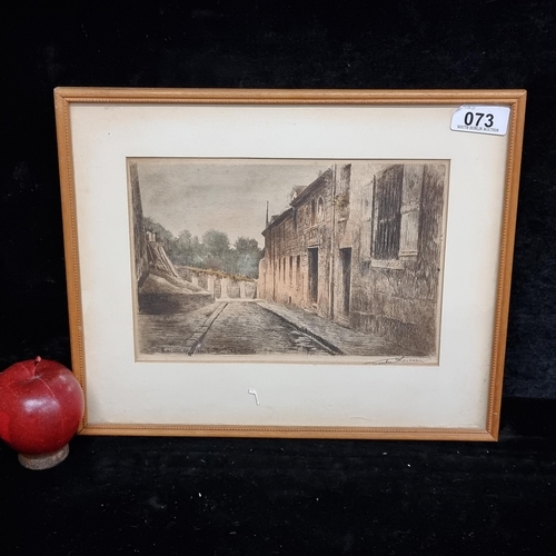 73 - Star Lot: An original antique 19th century hand coloured plate etching on paper titled 