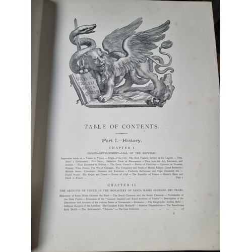 823 - A hardback antique book titled ''Venice'' by Charles Yriarte. Published by George Bell & Sons, 1880.... 