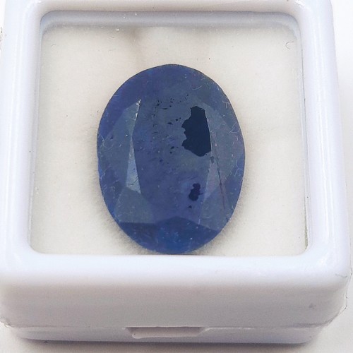 836 - Two natural Sapphires one blue and one red  certified stones, comprising of a 14.4 carat and a .5 ca... 