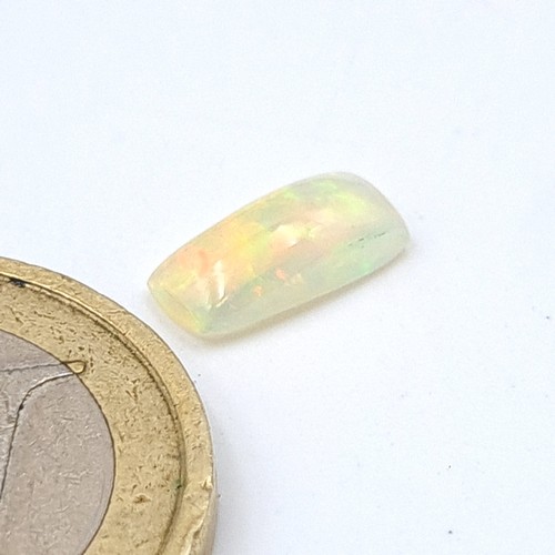 850 - Four Natural White Opal gemstones in the Cushion Cabachon cut. With weights of 1.300ct, 0.800ct, 0.8... 