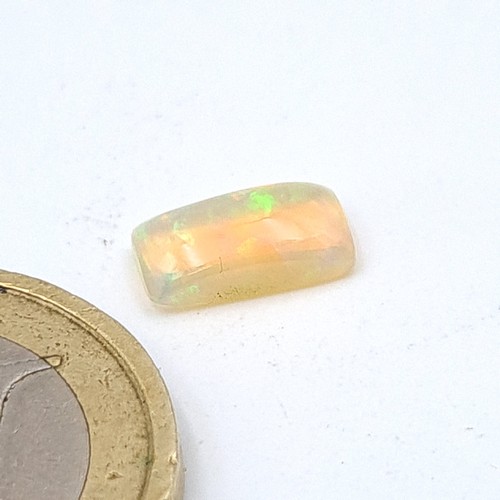 850 - Four Natural White Opal gemstones in the Cushion Cabachon cut. With weights of 1.300ct, 0.800ct, 0.8... 