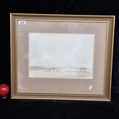 79 - A lovely vintage original watercolour on paper painting by the artist George C. Dunne dating to 1985... 