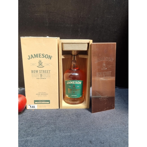 940 - Star Lot :  A sealed 70cl bottle of Jameson Bow Street aged 18 years Irish Whiskey, limited edition ... 