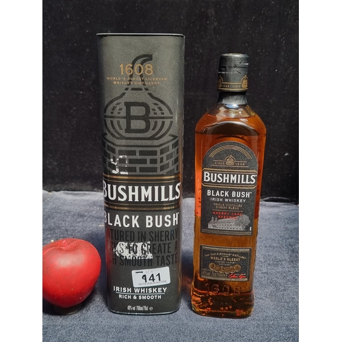 941 - A sealed 70cl bottle of Bushmills Black Bush Irish Whiskey in presentation case.