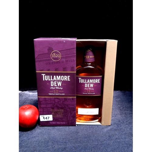 947 - A 70cl bottle of Special Reserve Tullamore Dew Irish Whiskey, aged 12 years, in presentation box.