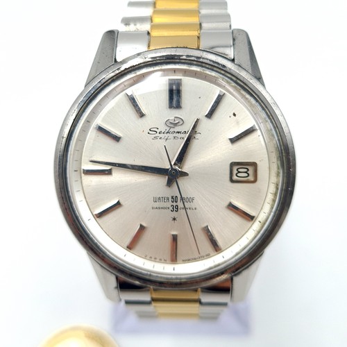 17 - Star Lot : A sleek and rare vintage 1963 Seiko Seikomatic 39 Jewels automatic wrist watch. This exam... 