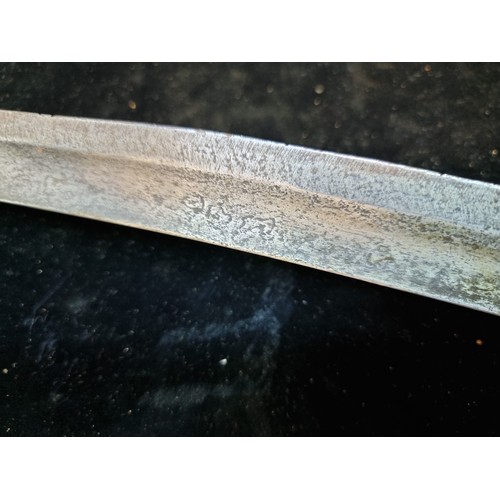 712 - Star lot : An antique Napoleonic French infantry hanger sword with a curved blade stamped 'F.G.S.'. ... 