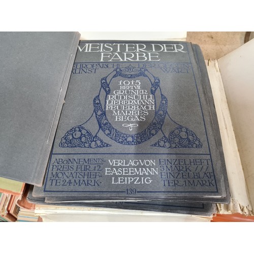 921 - A hardback antique compendium titled ''Meister Der Farbe : Europäische Kunst der Gegenwart 1915'' by... 