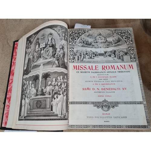 929 - A hardback antique book titled ''Missale Romanum: Ex Decreto Sacrosancti Concilii Tridentini''. Publ... 