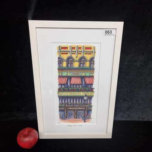 63 - A colourful limited edition (84/250) print titled 'Bewley's Cafe - Dublin' by the artist Jim Scully.... 