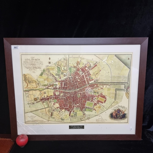 83 - A large limited edition (824/1000) print of an 18th century map titled 