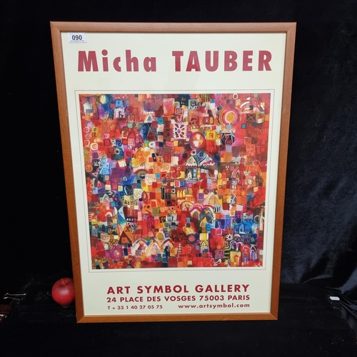 90 - A fabulous original exhibition poster advertising a solo exhibition for the mixed media artist Micha... 