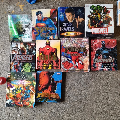 787 - A selection of ten Superhero Encyclopedias including 'The Marvel Encyclopedia' and 'Star Wars the Co... 