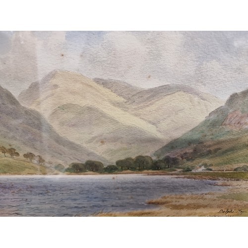 52 - Star Lot: A stunning original antique watercolour titled 