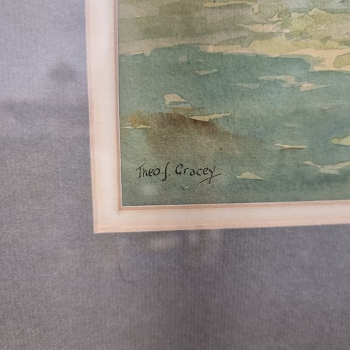 68 - Star Lot : A lovely original watercolour on paper painting by the Belfast artist Theodore James Grac... 