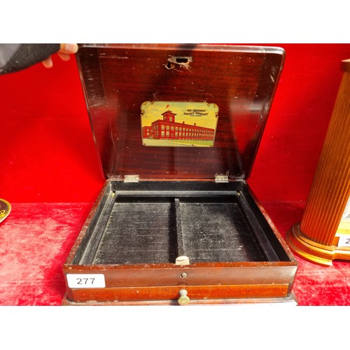 277 - A very interesting vintage wooden teeth box from The Dentists' Supply Company of New York. It would ... 