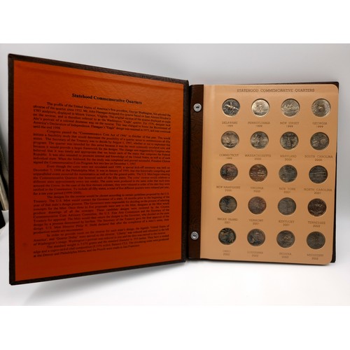 21 - A well organised Dansco leather bound album, containing in detail Washington Statehood commemorative... 