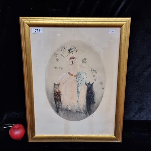 71 - A fabulous original early 20th century limited edition (278/350) drypoint aquatint etching featuring... 