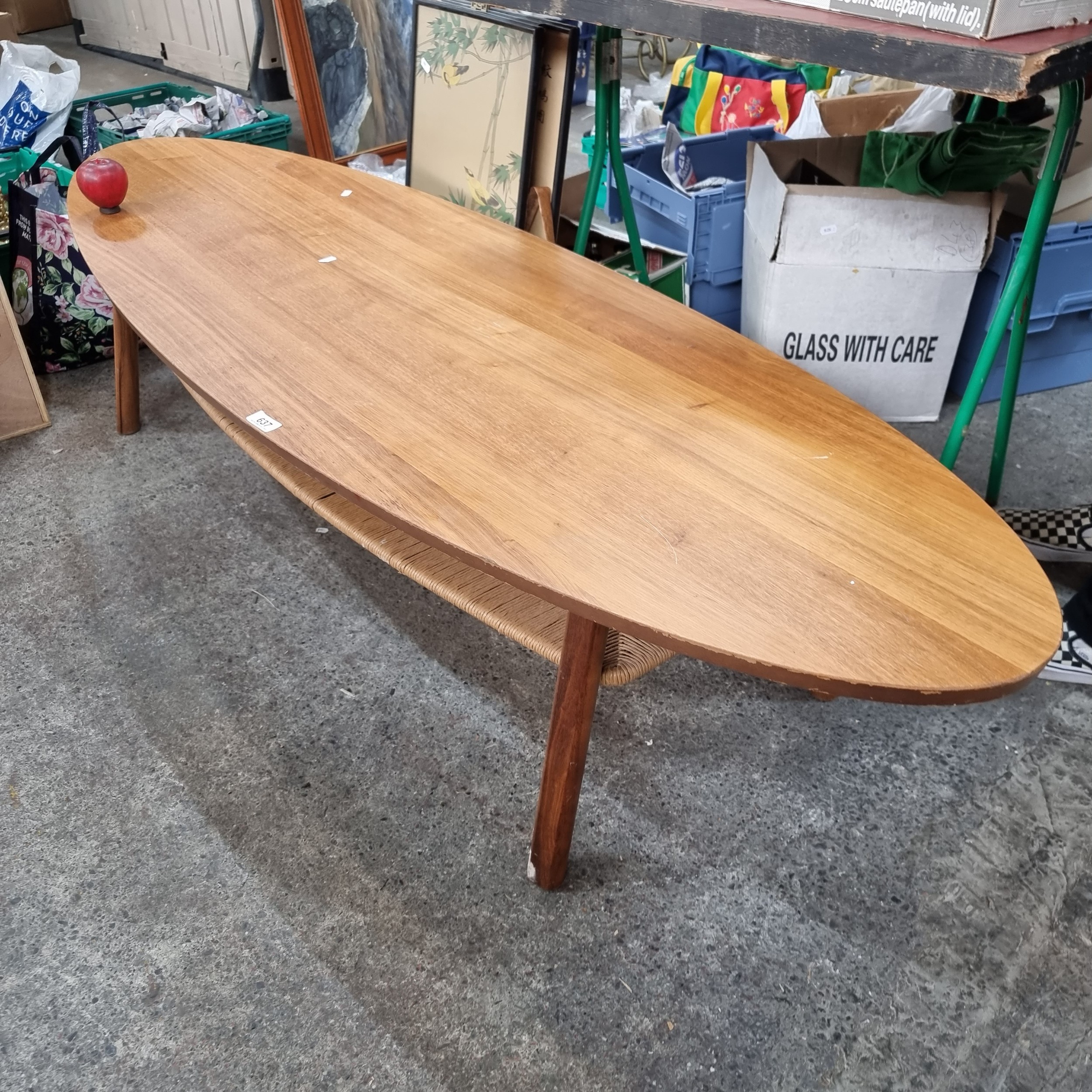 Mid century modern surfboard deals coffee table