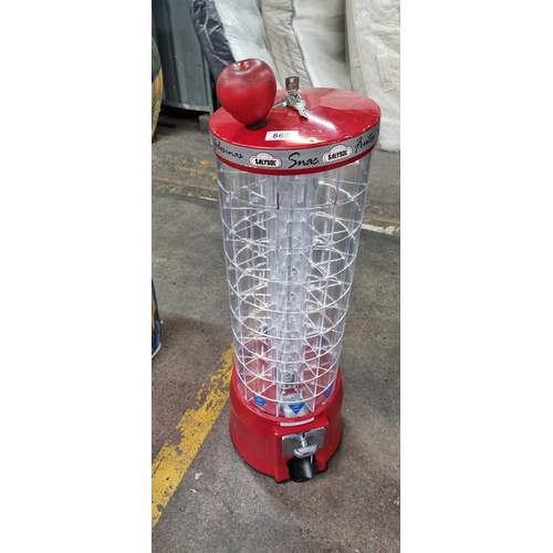 865 - A Salysol branded snack dispenser tower. Current updated models are retailing for €300 from www.vend... 