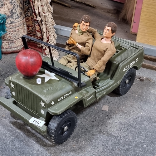 892 - A Charilea Toys military Hornet Semi-Track car number 432 204-S. Accompanied by two vintage 1964 Pal... 