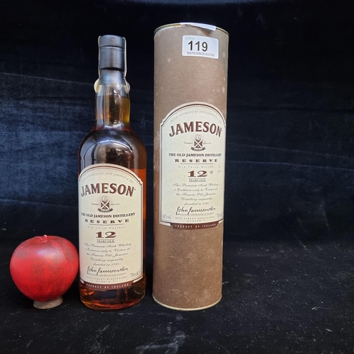 119 - Star Lot : A fantastic rare sealed 700ml vintage bottle of Jameson triple distilled Reserve 12 Year ... 