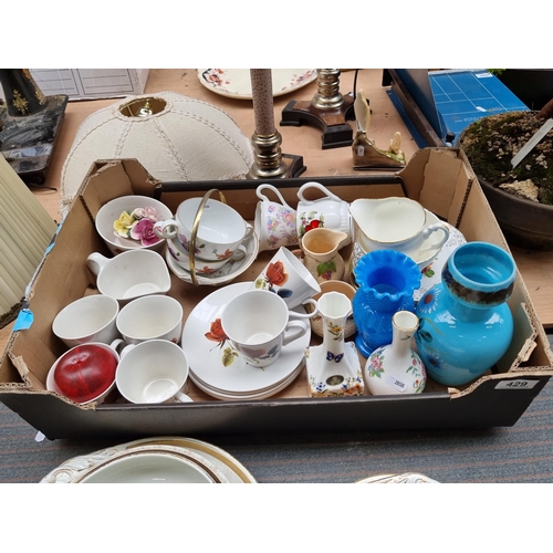 429 - A great mixed lot of fine china and glassware. Including a charming Wade bachelor creamer and sugar ... 